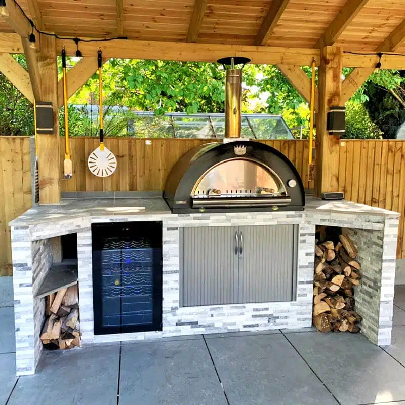 Clementi Family outdoor pizza oven wood fired