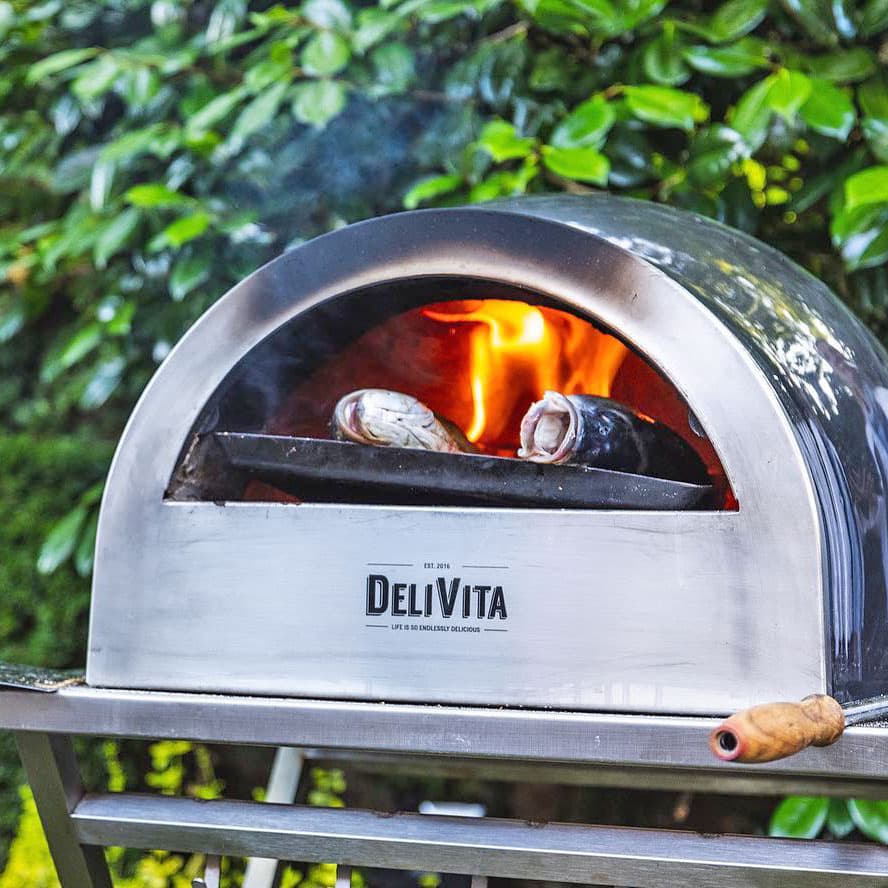 何でも揃う DELIVITA ウッドファイアー ピザ オーブン 65cm Wood-fired pizza oven #OLIVE GREEN