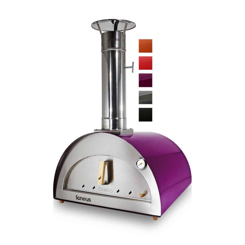 Igneus Classico wood fired pizza oven - Aubergine