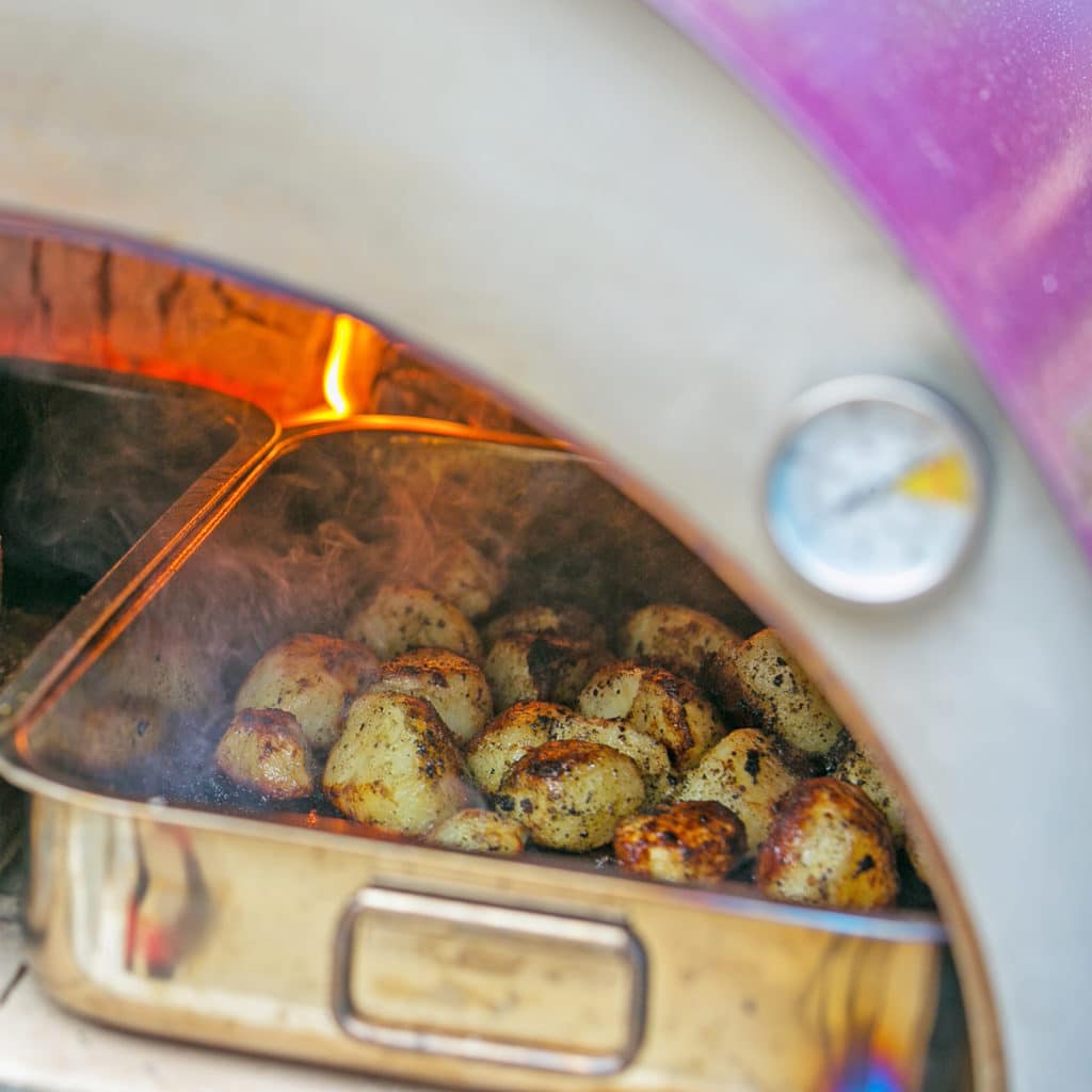 Outdoor garden tabletop pizza oven