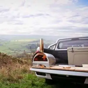 Igneus minimo portable wood fired pizza oven cooking pizza on the go -