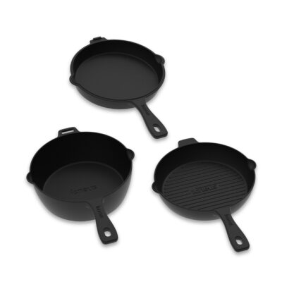 Igneus 3 Part Cast Iron Pan Set