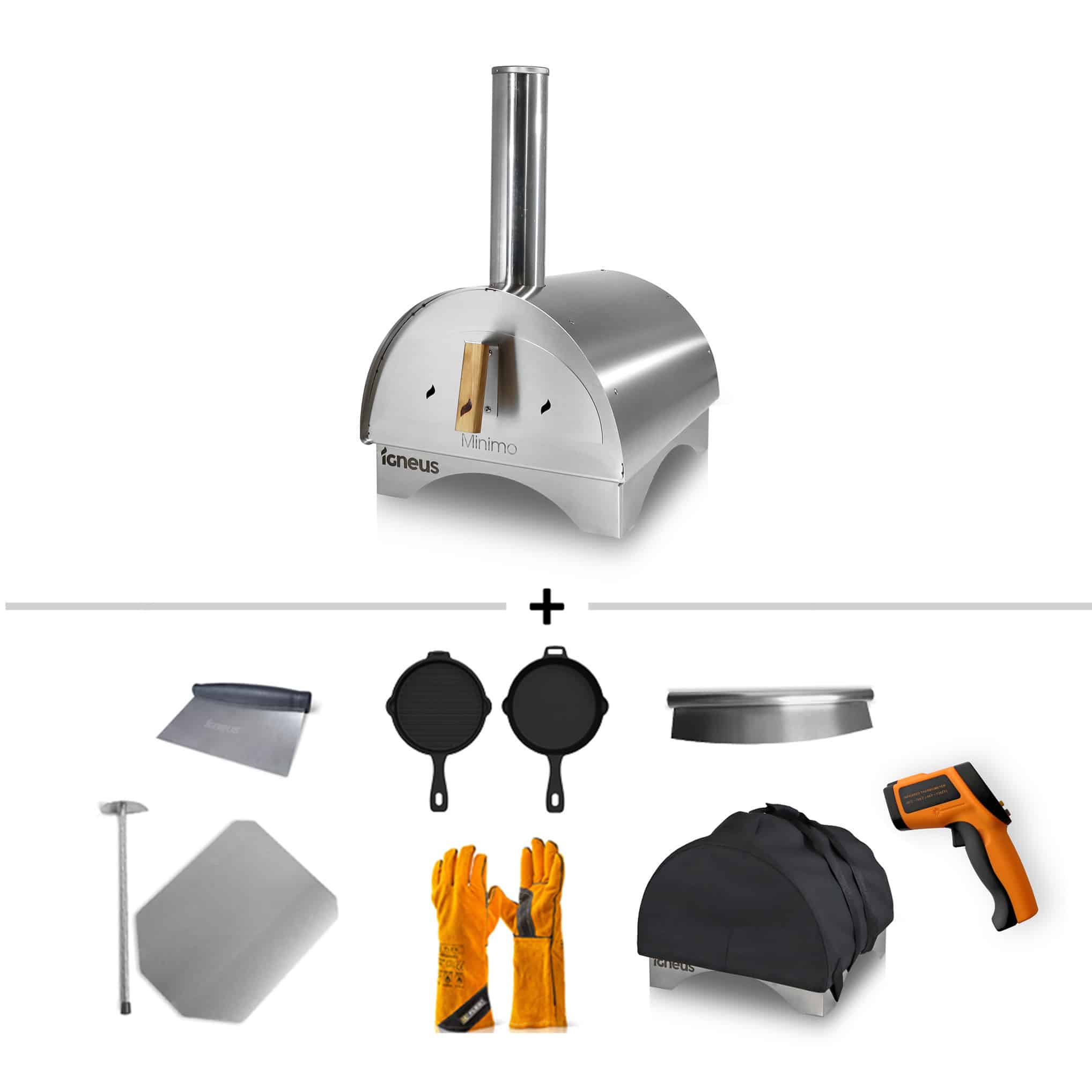Igneus Minimo Portable Pizza Oven Mega Bundle