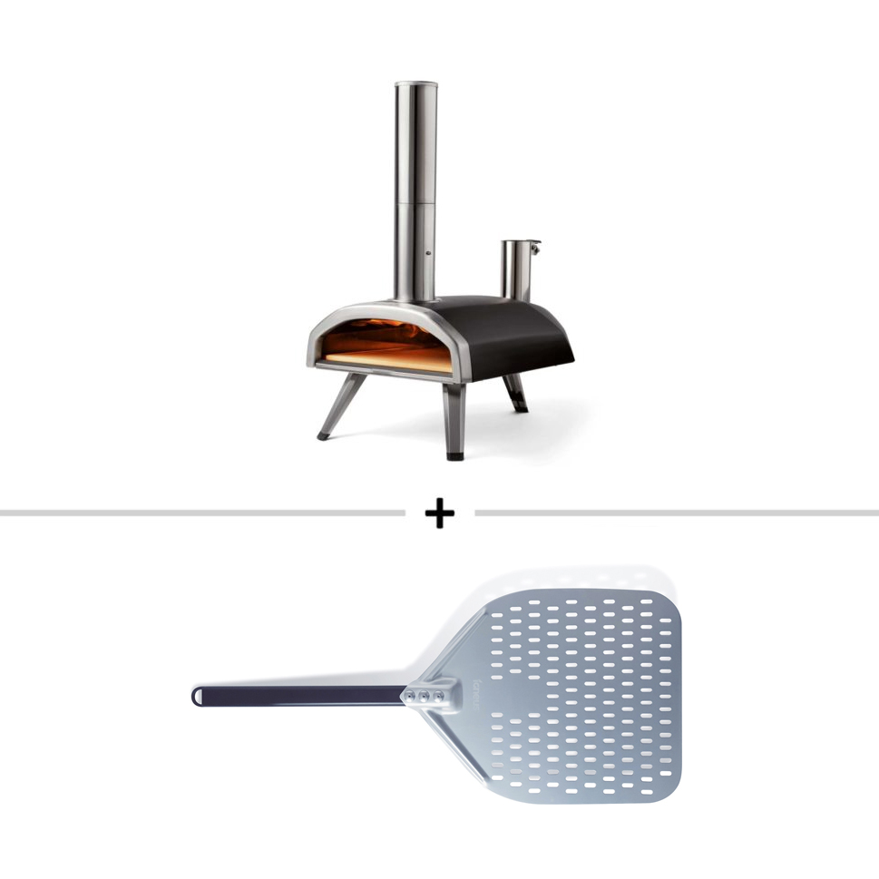 Ooni Fyra 12 portable wood pellet pizza oven with pro peel