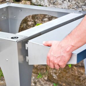 Igneus stainless steel pizza oven trolley stand