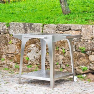 Igneus stainless steel pizza oven trolley stand