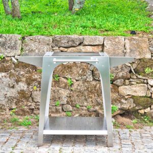 Igneus stainless steel pizza oven trolley stand