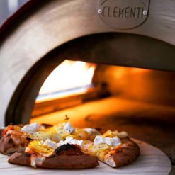wood and gas pizza oven