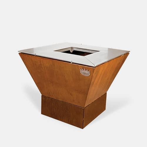 Clementi Colorado wood fired BBQ grill with base
