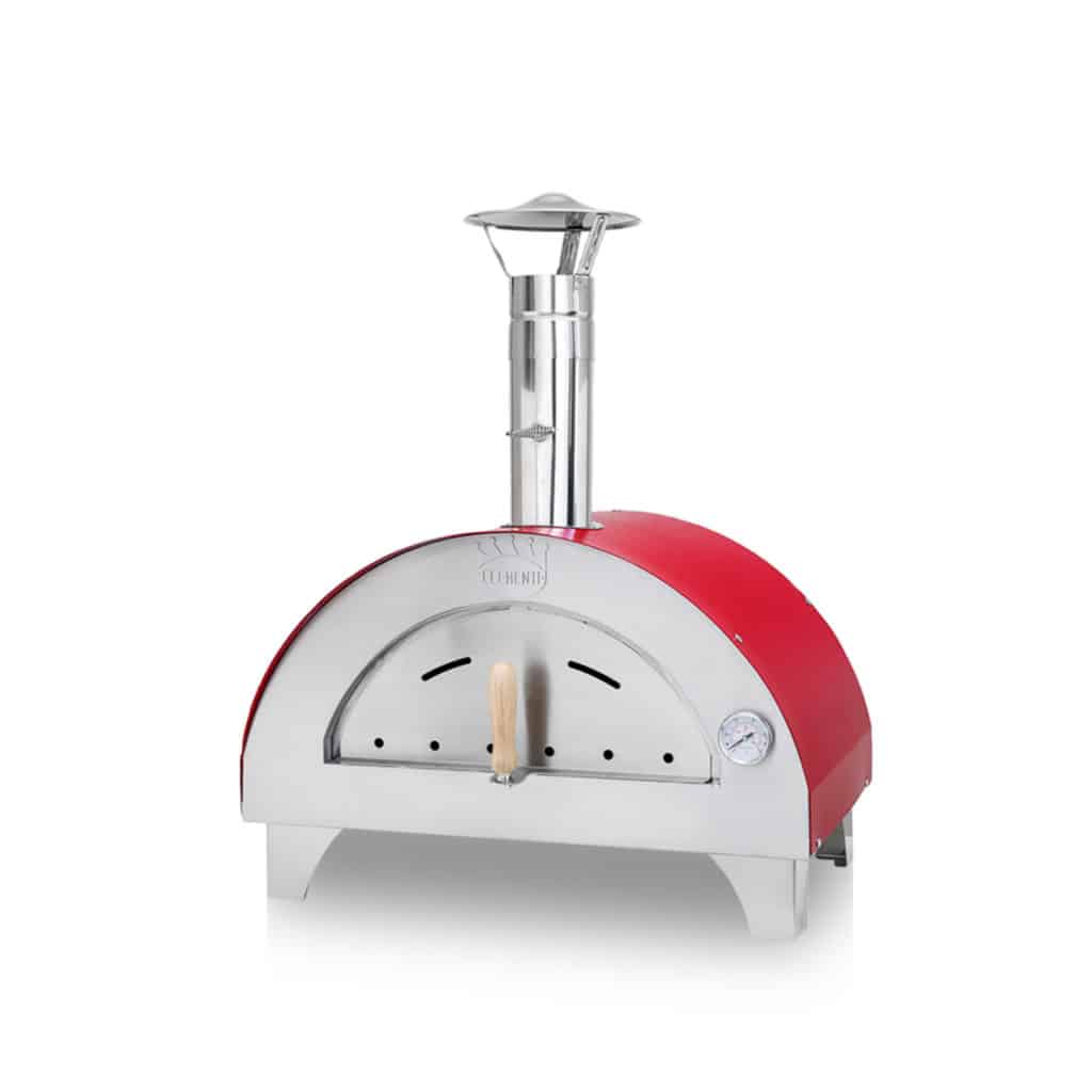 Clementino Wood Fired Outdoor Garden Pizza Oven in Red