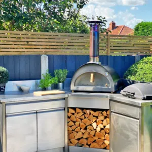 Igneus Classico wood fired pizza oven in matt black