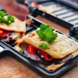 Toast iron cast iron