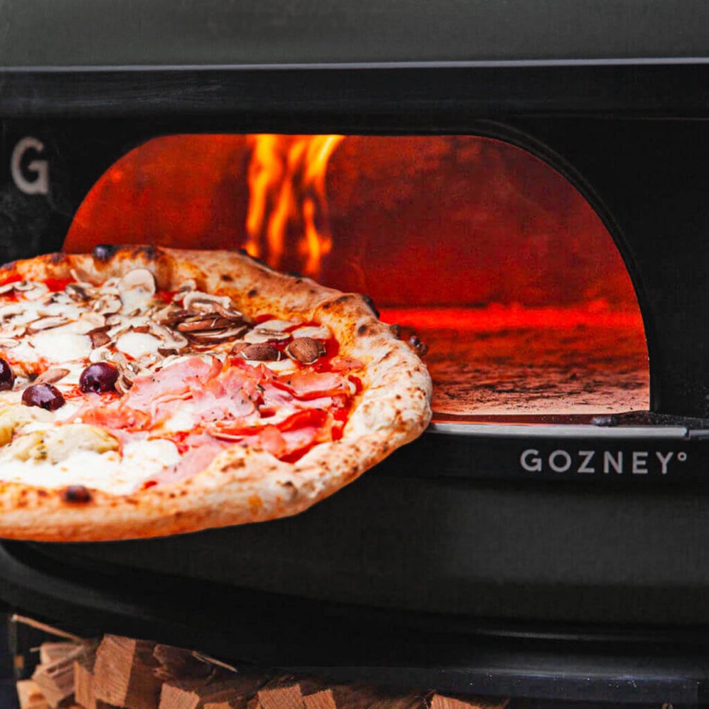 Gozney Dome dual fuel pizza oven in off black