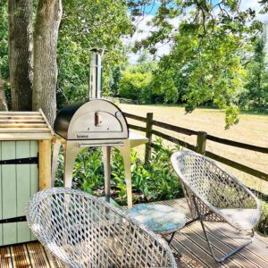 Igneus Bambino Wood Fired Pizza Oven on stand