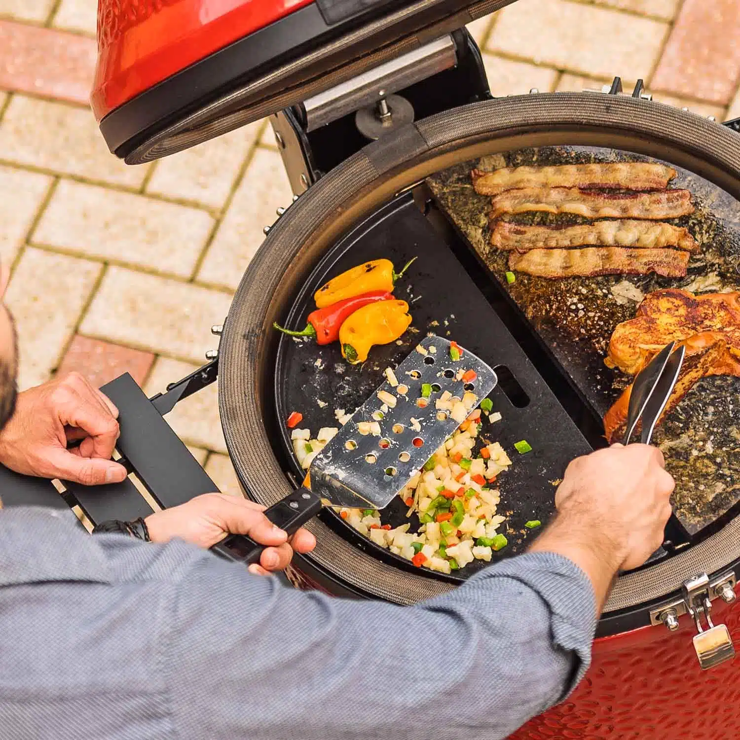 Half Moon Cast Iron Reversible Griddle