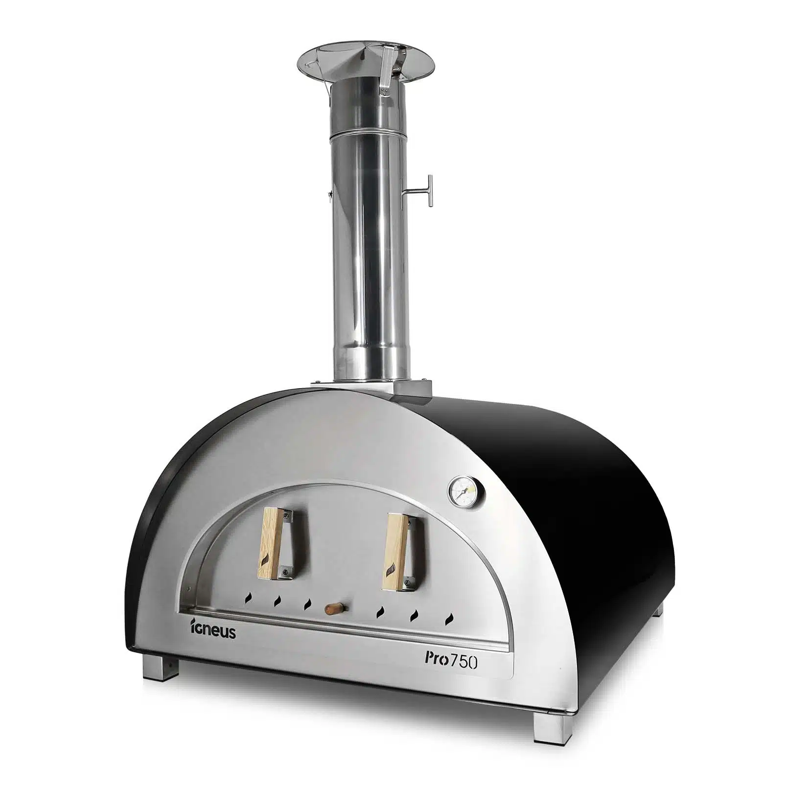 Igneus Pro 750 wood fired pizza oven - Matt Black