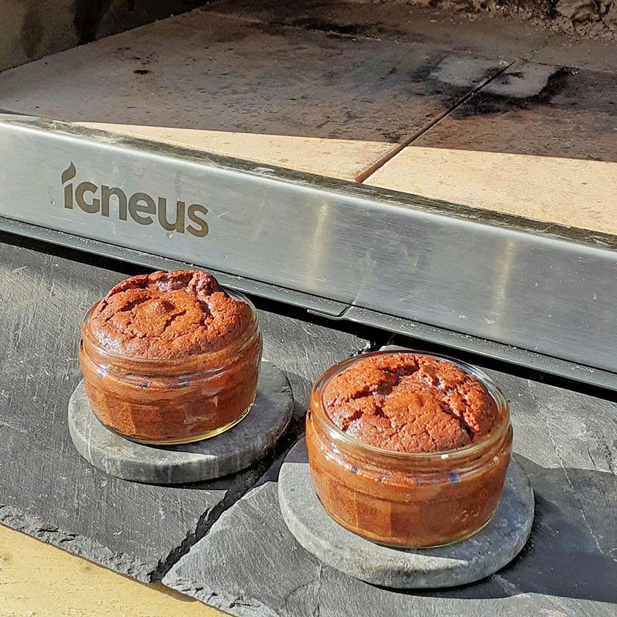 Food Inspiration Igneus Classico wood fired pizza oven chocolate souffle 1