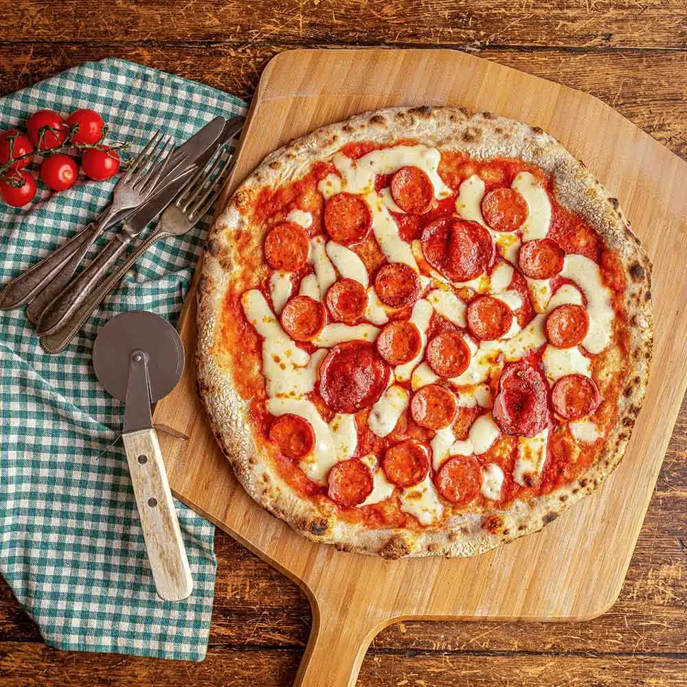 16 inch Ooni Bamboo Pizza Peel and serving board - pizza oven accessories - the pizza oven shop uk