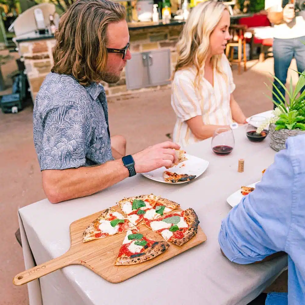 16 inch Ooni Bamboo Pizza Peel and serving board - pizza oven accessories - the pizza oven shop uk