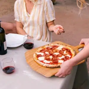 16 inch Ooni Bamboo Pizza Peel and serving board - pizza oven accessories - the pizza oven shop uk