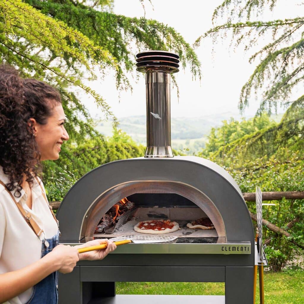 Clementi Gold wood fired pizza oven