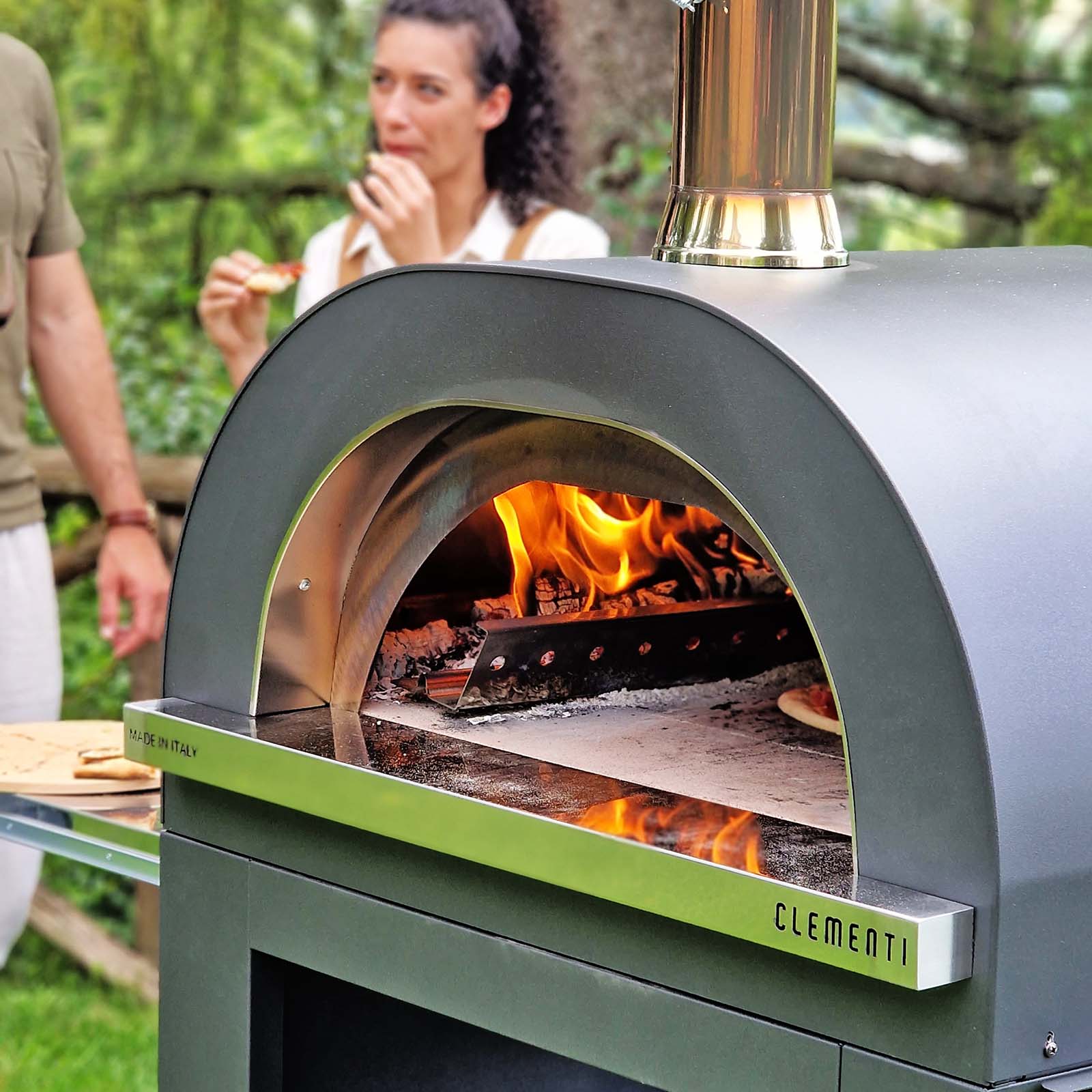 Clementi Gold wood fired pizza oven