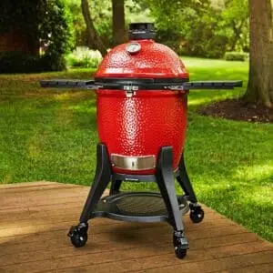 Kamado Joe Classic III Ceramic Grill - the pizza oven shop uk - lid open