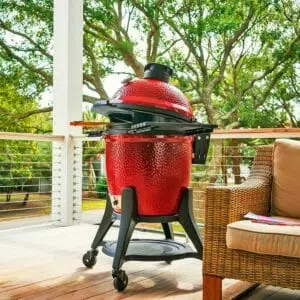 Kamado Joe Classic III Ceramic Grill - the pizza oven shop uk - lid open