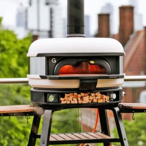 Gozney Dome dual fuelled pizza oven on stand
