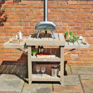 Wooden Pizza Oven Stand