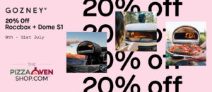 Gozney Summer Sale - 20% off gozney roccbox and gozney dome - the pizza oven shop uk