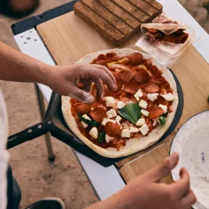 Pizza cooked on a Gozney Tread
