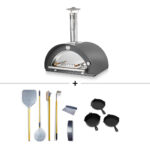 Clementi Original 80×60 Wood Fired Pizza Oven | Free Toolset & Cast Iron