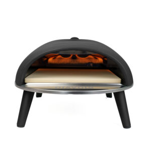 DeliVita Diavolo Gas Fired Pizza Oven Portable Outdoor Pizza Oven - Black