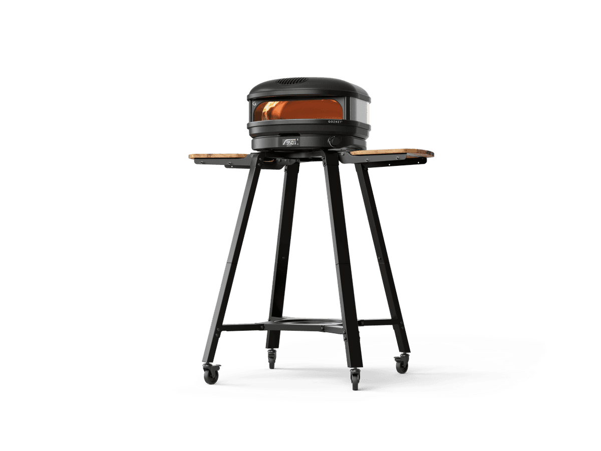 Gozney Arc Black on a stand