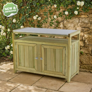 Double outdoor kitchen unit